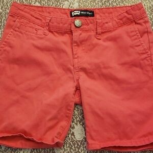 LEVI'S Midi Shorts Coral 7 Reg VGUC